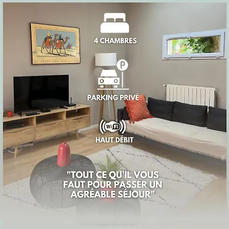 Villa Charmante Maison Centre - Parking & Jardin *